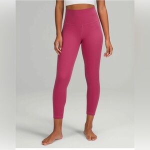 Lululemon Womens 10 Align High Rise 25” Legging Crop Pink Lychee